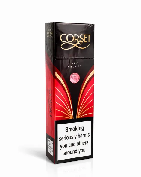 Corset Red Velvet Sigara Karton (10 Paket)