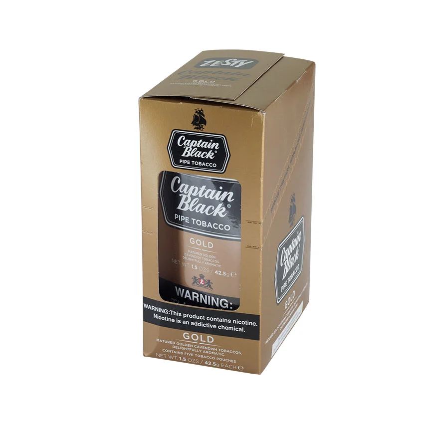 Captain Black Gold Pipe Tobacco – 42.5g x 5 (Box)
